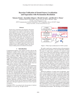 Bayesian Unification of Sound Source Localization and Separation