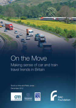 On the Move: Making sense of car and rail travel trends in Britain