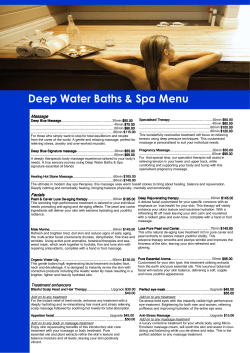Deep Water Baths Spa Menu.pub
