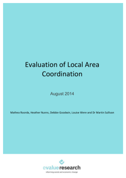 Evaluation of Local Area Coordination