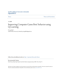 Improving Computer Game Bots` behavior using Q