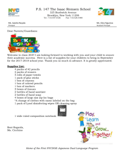 Class 203 - P.S.147 Brooklyn