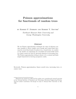 Poisson approximations for functionals of random trees
