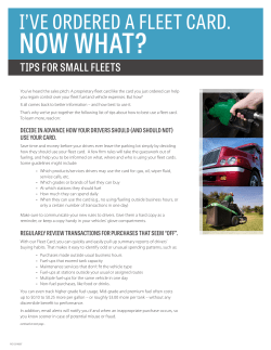 Tips for Effective Fleet Card Management