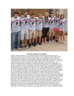 May 2011 Athletes of the Month Softball: Topanga Skiles, Gr. 10