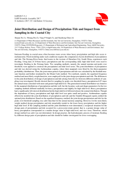 Joint Distribution and Design of Precipitation