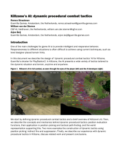 Killzone`s AI: dynamic procedural combat tactics - CGF