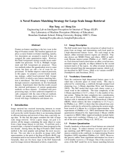 A Novel Feature Matching Strategy for Large Scale Image