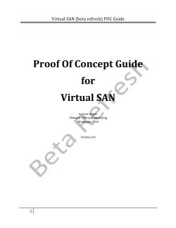 Proof Of Concept Guide for Virtual SAN - virtu-desk