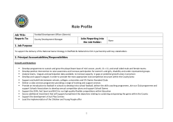 Role Profile Template