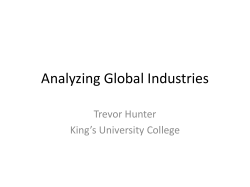Analyzing Global Industries, Assessing Country