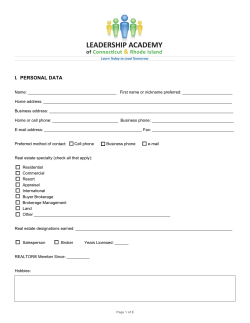 i. personal data - REALTOR Action Center