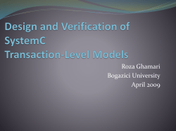 PPT - Computer Engineering Department / Bogazici University