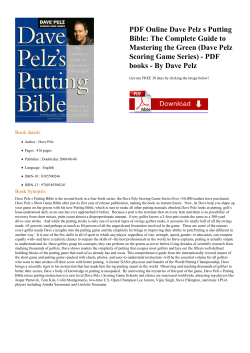 PDF Online Dave Pelz s Putting Bible: The Complete