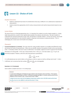 Grade 8 Mathematics Module 1, Topic B, Lesson 12