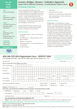 Crowns, Bridges, Veneers - A Modern Approach