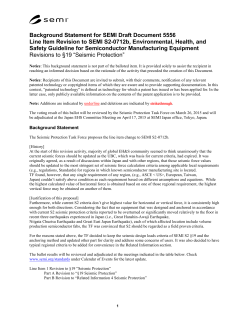 Seismic Protection Task Force