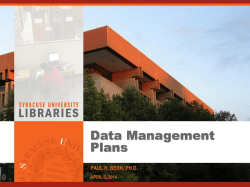Data Services at Bird Library - Syracuse University Office of