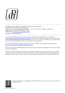 Continuous-Time Monotone Stochastic Recursions and
