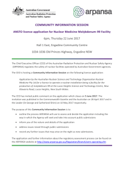 Community information session - Nuclear Medicine