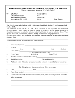 This claim - City of Atascadero