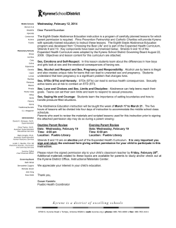 Kyrene School District Eighth Grade Choosing the Best Life