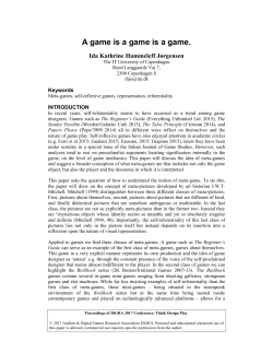 DiGRA Conference Publication Format