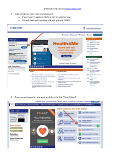 Ordering an ID cards via MyUHC.COM
