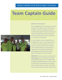Team Captain Guide - The Duke Cancer Fund