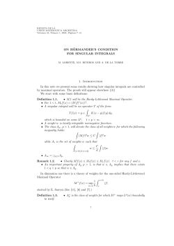 ON H&uml;ORMANDER`S CONDITION FOR SINGULAR