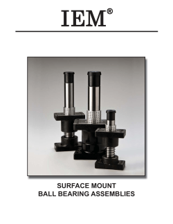 IEM&reg; Surface Mount Ball Bearing Assemblies