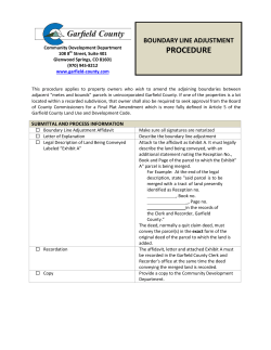 boundary line adjustment procedure