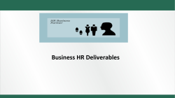 Business HR Deliverables One Question