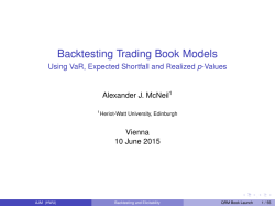 Backtesting Trading Book Models - Using VaR, Expected Shortfall