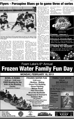 Flyers - Porcupine Blues go to game three of series