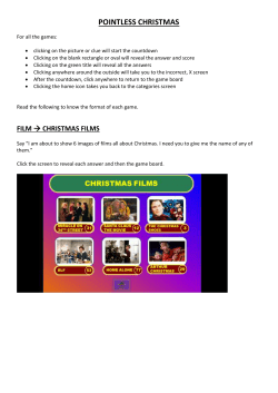 Pointless Christmas answers