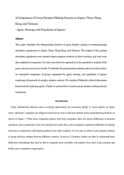 A Comparison of Group Decision-Making Systems in Japan, China