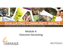 Module 4: Outcome Harvesting