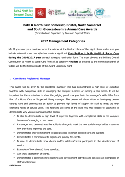 - Care and Support West