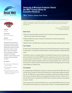 University of Wisconsin - Department of Economics