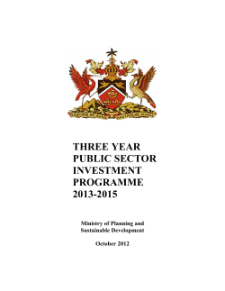 3-Year Public Sector Investment Programme