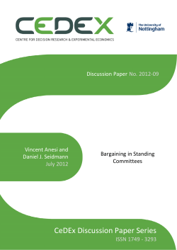 CeDEx Discussion Paper Series