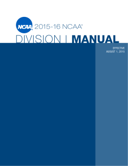 division i manual - College Sports Live