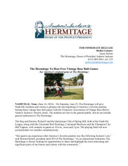 The Hermitage To Host Free Vintage Base Ball Games