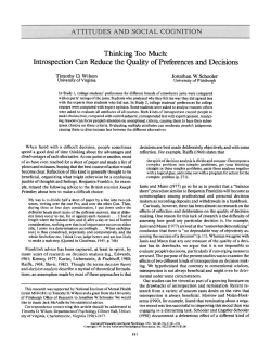 Thinking Too Much - Heather C. Lench, Ph.D.