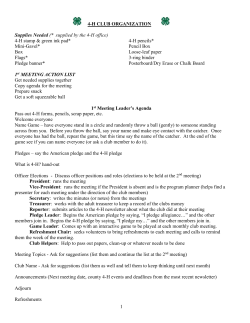 4-H Club Organization - Forsyth County Center