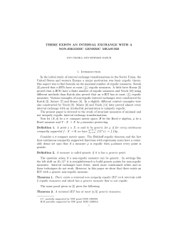 THERE EXISTS AN INTERVAL EXCHANGE WITH A NON