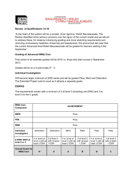 Review of Qualifications 14-19 `At the heart of the system will be a