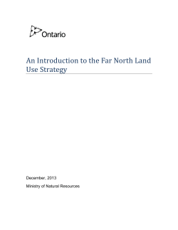 Introduction to the Far North Land Use Strategy