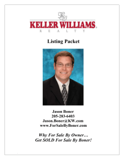 The Listing Packet - Keller Williams Realty
